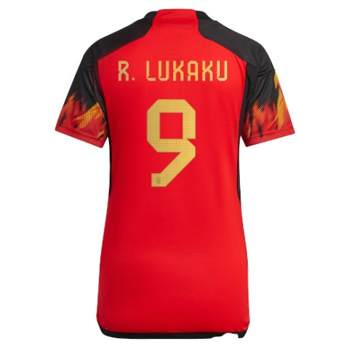 Maillot de foot Belgique Romelu Lukaku #9 Domicile Femmes Monde 2022 Manches Courte